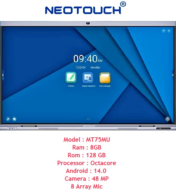 Neotouch Interactive Flat Panel Model - MT75MU